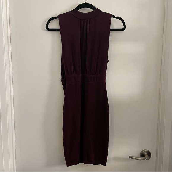 NWOT Missguided Burgundy Dress - Picture 2 of 7